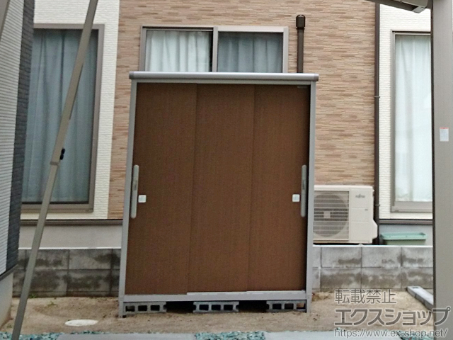 島根県松江市のの物置・屋外倉庫 エスモ 一般型（ESD-1609AGL WB） 施工例