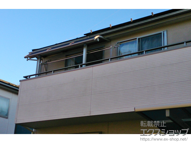 東京都八王子市ののバルコニー・ベランダ屋根 プレシオステラス R型 屋根タイプ 単体 積雪〜20cm対応 施工例