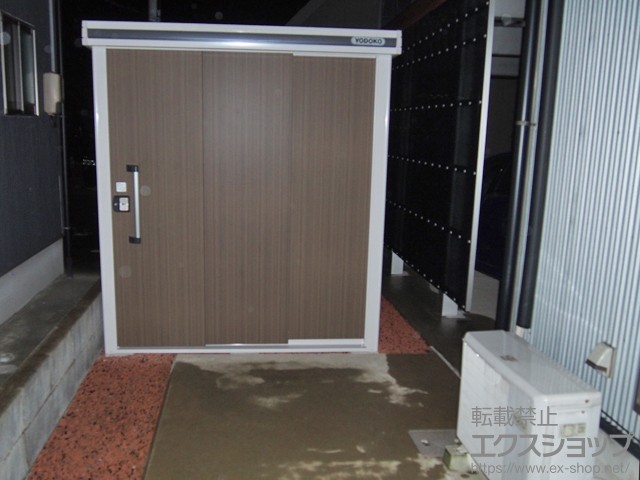 石川県白山市のの物置・屋外倉庫 エルモ 一般型（LMD-1815 DW） 施工例