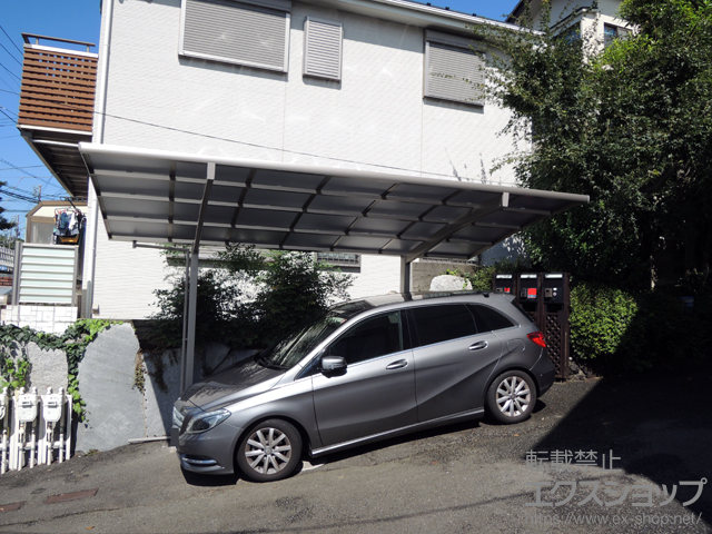 東京都大田区ののカーポート ネスカR (ラウンドスタイル) 積雪〜20cm対応 施工例