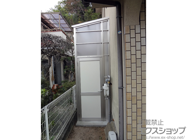 広島県廿日市市ののストックヤード ストックヤードII 両側ドア付きタイプ 積雪〜20cm対応 施工例