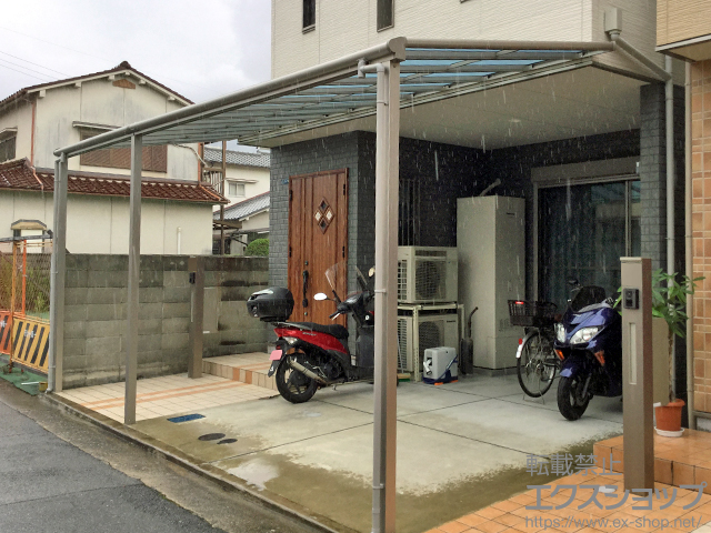 兵庫県尼崎市ののテラス屋根 ヴェクターテラス F型 テラスタイプ 連棟 積雪〜20cm対応 施工例