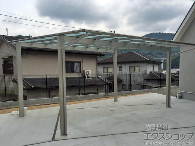 大分県臼杵市ののカーポート エフルージュ ツイン 積雪〜20cm対応 施工例