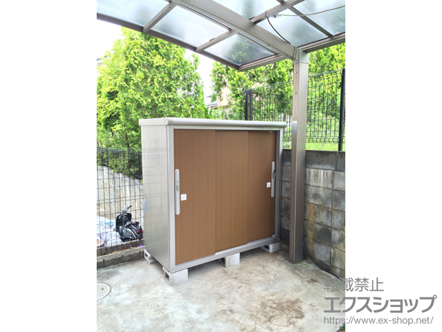 埼玉県入間郡毛呂山町のの物置・屋外倉庫 エスモ 一般型（ESD-1507EGL WB） 施工例