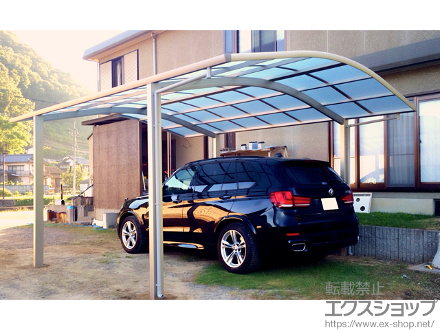 岡山県和気郡和気町ののカーポート レイナツインポートグラン　積雪〜20cm対応 施工例