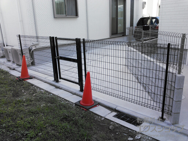 大阪府東大阪市のの門扉 ハイグリッド門扉N8型 片開き　柱使用 施工例