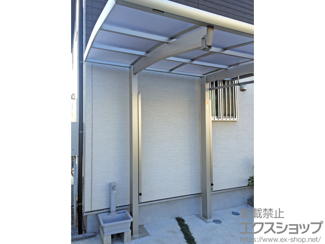 東京都清瀬市ののサイクルポート・駐輪場 レイナポートREグランミニ 積雪〜20cm対応＋着脱式サポート　2本入り×1セット 施工例