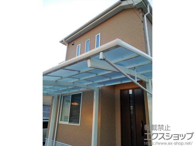 東京都立川市ののカーポート レイナポートREグラン 前下がり 延長　積雪〜20cm対応 施工例