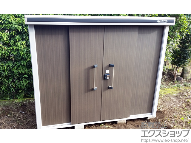 群馬県北群馬郡榛東村のの物置・屋外倉庫 エルモ 一般型（LMD-2515 DW） 施工例