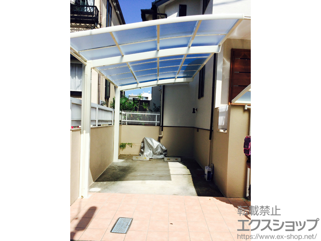 東京都杉並区ののカーポート ネスカR (ラウンドスタイル) 積雪〜20cm対応 施工例