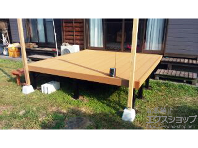 宮崎県延岡市ののウッドデッキ リウッドデッキ 200 施工例