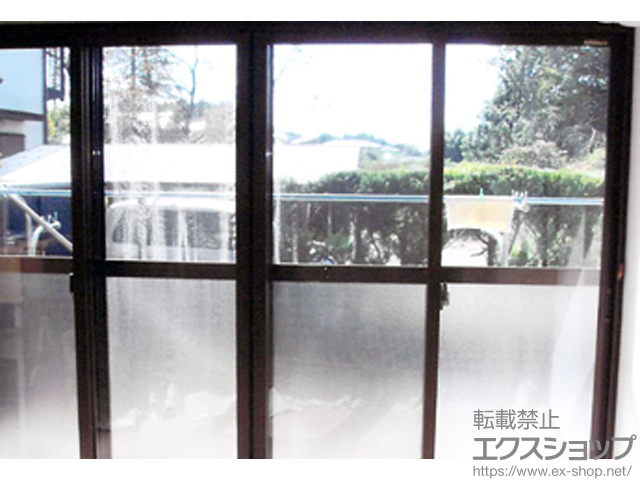 栃木県大田原市ののカーゲート、二重窓（内窓） プラマードU 引き違い窓 4枚建 施工例