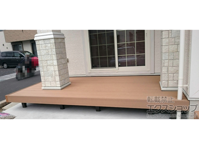 福島県須賀川市ののウッドデッキ 樹ら楽ステージ 施工例