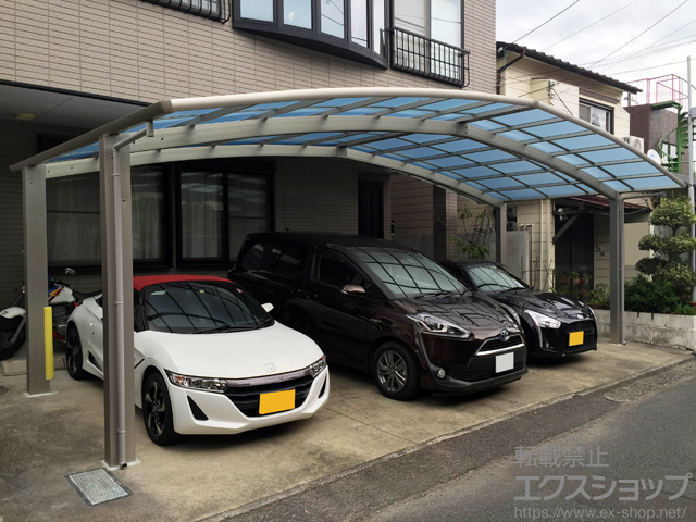 徳島県徳島市ののカーポート レイナトリプルポートグラン　積雪〜20cm対応 施工例