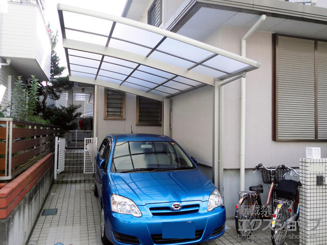 千葉県柏市ののカーポート ネスカR (ラウンドスタイル) 積雪〜20cm対応 施工例