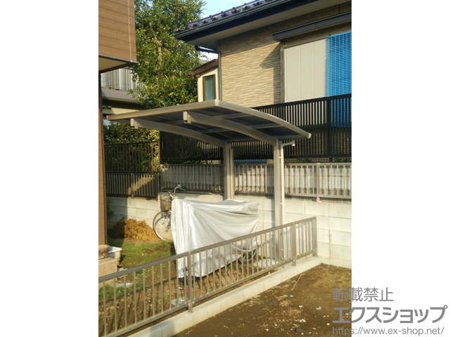 千葉県千葉市ののサイクルポート・駐輪場 レイナポートグランミニ 積雪〜20cm対応＋着脱式サポート 2本入り×1セット 施工例