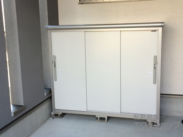 東京都大田区のの物置・屋外倉庫 エスモ 一般型（ESD-1805EGL PW） 施工例