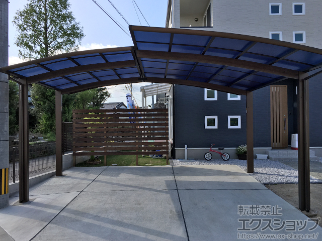 福岡県久留米市ののカーポート レイナポートグラン M合掌　積雪〜20cm対応 施工例