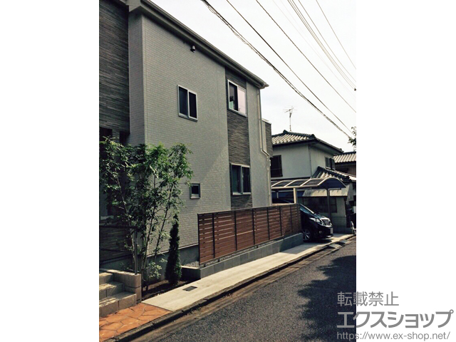 埼玉県さいたま市ののフェンス・柵 セレビューフェンス RP3型 自在柱式 施工例