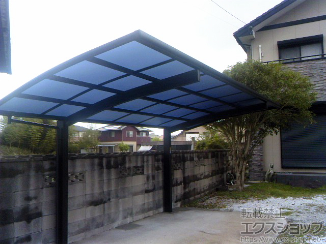 福岡県豊前市ののカーポート プレシオスポート 積雪〜20cm対応 施工例