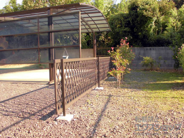 山口県下関市ののフェンス・柵 ライシスフェンス8型 フリーポールタイプ 施工例