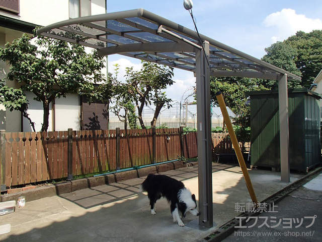 神奈川県茅ヶ崎市ののカーポート ネスカR (ラウンドスタイル) 積雪〜20cm対応 施工例