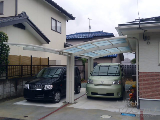 宮城県仙台市ののカーポート レイナポートグラン Y合掌　積雪〜20cm対応 施工例