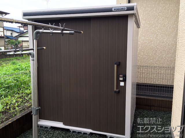 埼玉県日高市のの物置・屋外倉庫 エルモ 一般型（LMD-1815 DW） 施工例