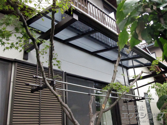 大阪府高槻市ののテラス屋根 ヴェクターテラス R型 ルーフタイプ 単体 積雪〜20cm対応 施工例