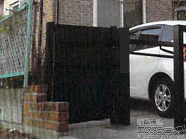 岩手県盛岡市のの門扉 ジオーナ門扉 B2型 片開き　柱使用 施工例