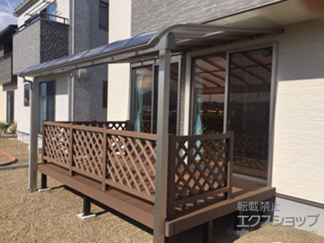 宮城県黒川郡大和町ののテラス屋根 ヴェクターテラス R型 テラスタイプ 単体 積雪〜20cm対応 施工例