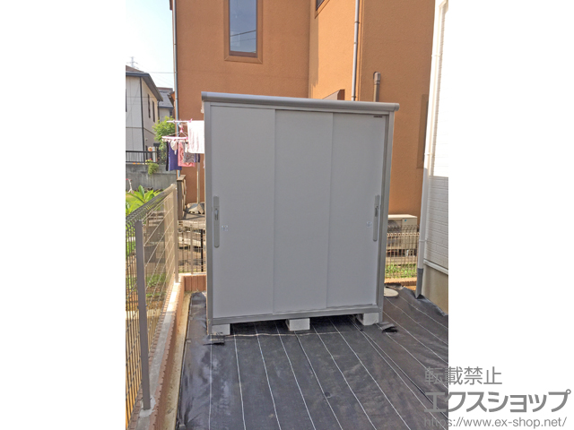 神奈川県藤沢市のの物置・屋外倉庫 エスモ 一般型（ESD-1609AGL PW） 施工例