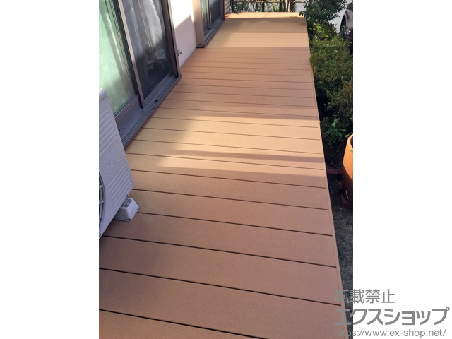 東京都小金井市ののウッドデッキ 樹ら楽ステージ＋樹ら楽ステージ ステップ 施工例