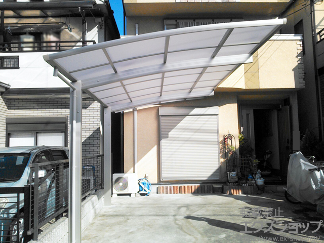 大阪府枚方市ののカーポート プレシオスポート 積雪〜20cm対応 施工例