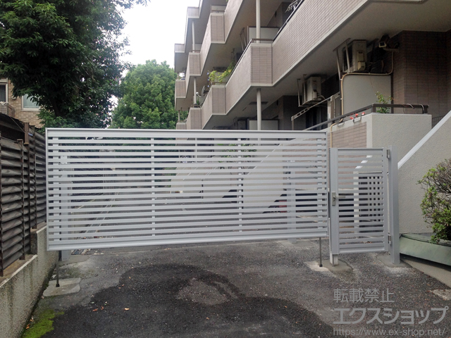 東京都世田谷区ののカーゲート オーバードアS3型 電動式＋リモコン送信機 施工例