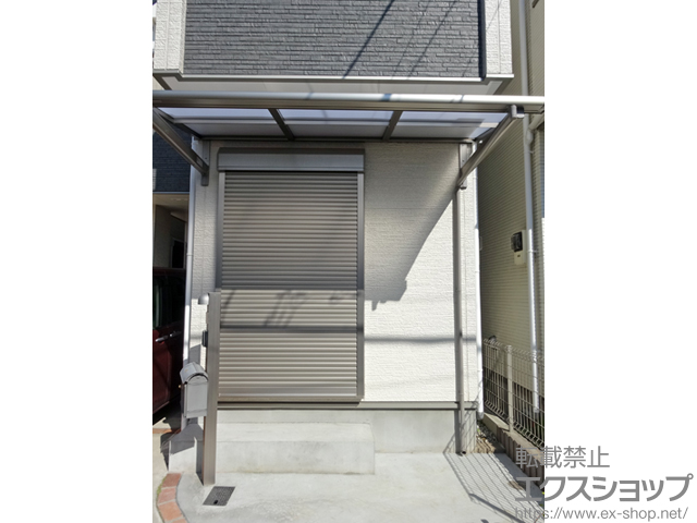 東京都葛飾区のLIXIL リクシル（トステム）のバルコニー・ベランダ屋根 ライザーテラスII F型 ルーフタイプ 単体 積雪〜20cm対応 施工例