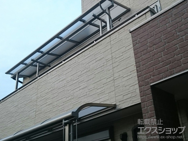 千葉県市原市ののバルコニー・ベランダ屋根 スピーネ F型 屋根タイプ 単体 積雪〜20cm対応 施工例