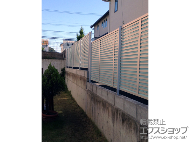 宮城県仙台市ののフェンス・柵 プレスタフェンス 8S型 フリーポールタイプ 施工例