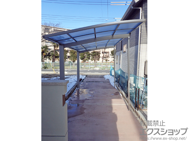 埼玉県ふじみ野市ののカーポート ネスカR (ラウンドスタイル) 積雪〜20cm対応 施工例