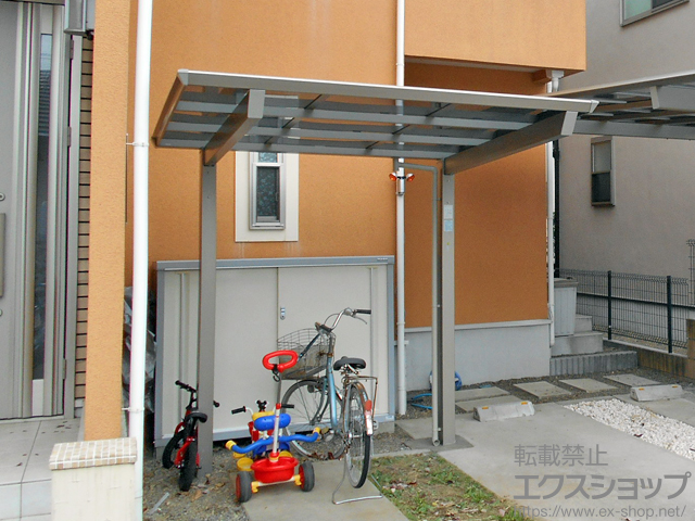 埼玉県久喜市ののサイクルポート・駐輪場 セルフィ ミニ 積雪〜20cm対応 施工例