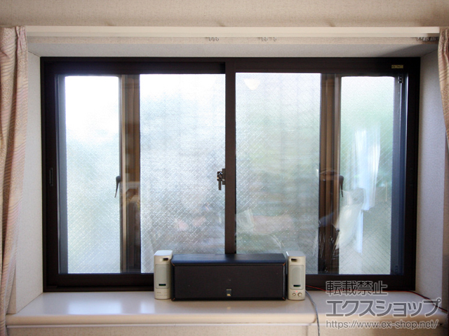 神奈川県厚木市のの二重窓（内窓） インプラス ダストバリア仕様 引違い窓 2枚建 施工例