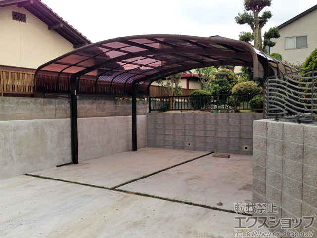 福岡県京都郡ののカーポート レイナキャップツインポートグラン 積雪〜20cm対応 施工例