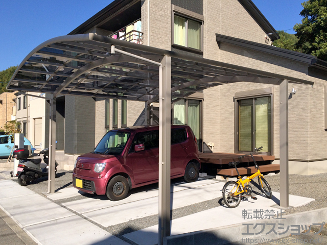 静岡県藤枝市ののカーポート レイナツインポートグラン 積雪〜20cm対応 施工例