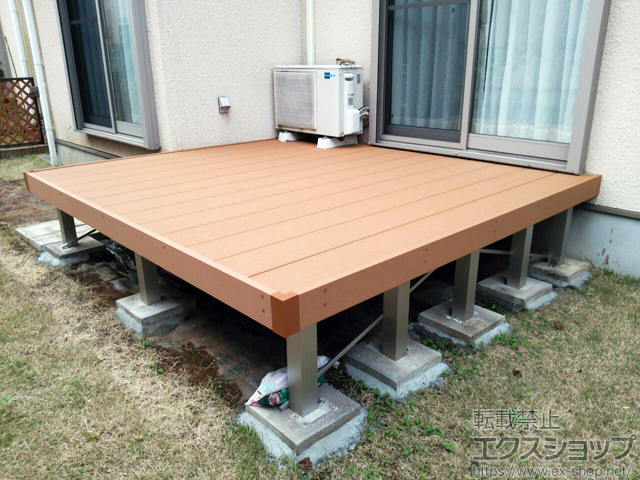 千葉県印西市ののウッドデッキ リウッドデッキ 200 施工例