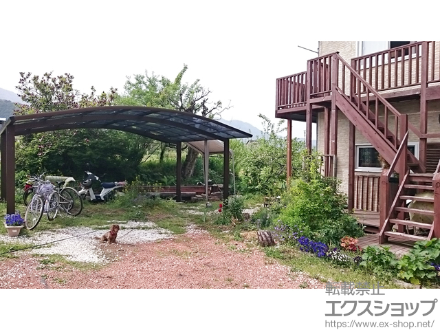 長野県上高井郡高山村ののカーポート レイナツインポートグラン 積雪〜20cm対応 施工例