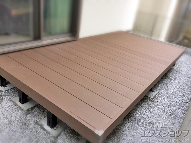 東京都稲城市ののウッドデッキ マージウッドデッキ 施工例