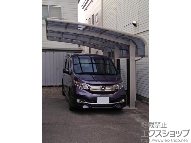 北海道苫小牧市ののカーポート レイナキャップポートグラン50　積雪〜50cm対応 施工例