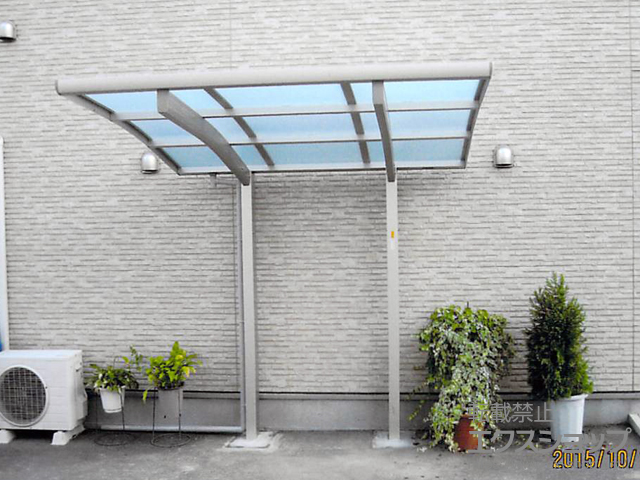 岡山県赤磐市ののサイクルポート・駐輪場 レイナポートグランミニ 積雪〜20cm対応 施工例