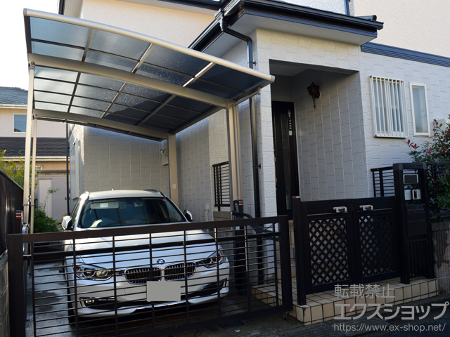 千葉県市原市ののカーポート ネスカR (ラウンドスタイル) 積雪〜20cm対応 施工例