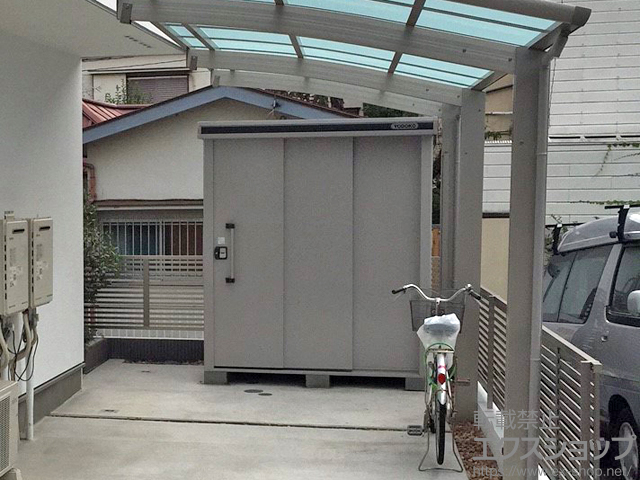 東京都杉並区のの物置・屋外倉庫 エルモ 一般型 1870×1170×2121 施工例